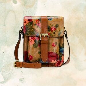 NWT Patricia Nash Cascina Floral Leather Crossbody